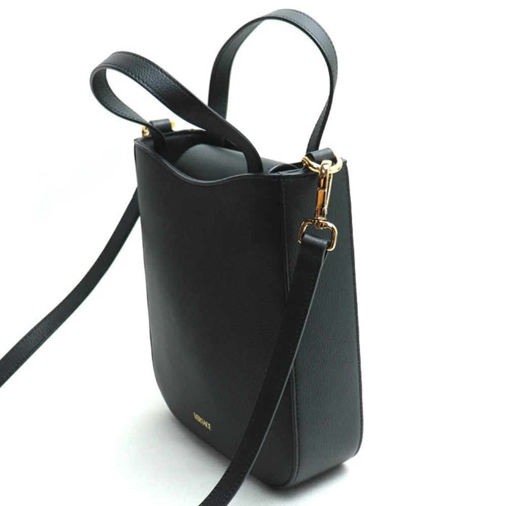 VERSACE Medusa Square Handbag Shoulder Bag Black